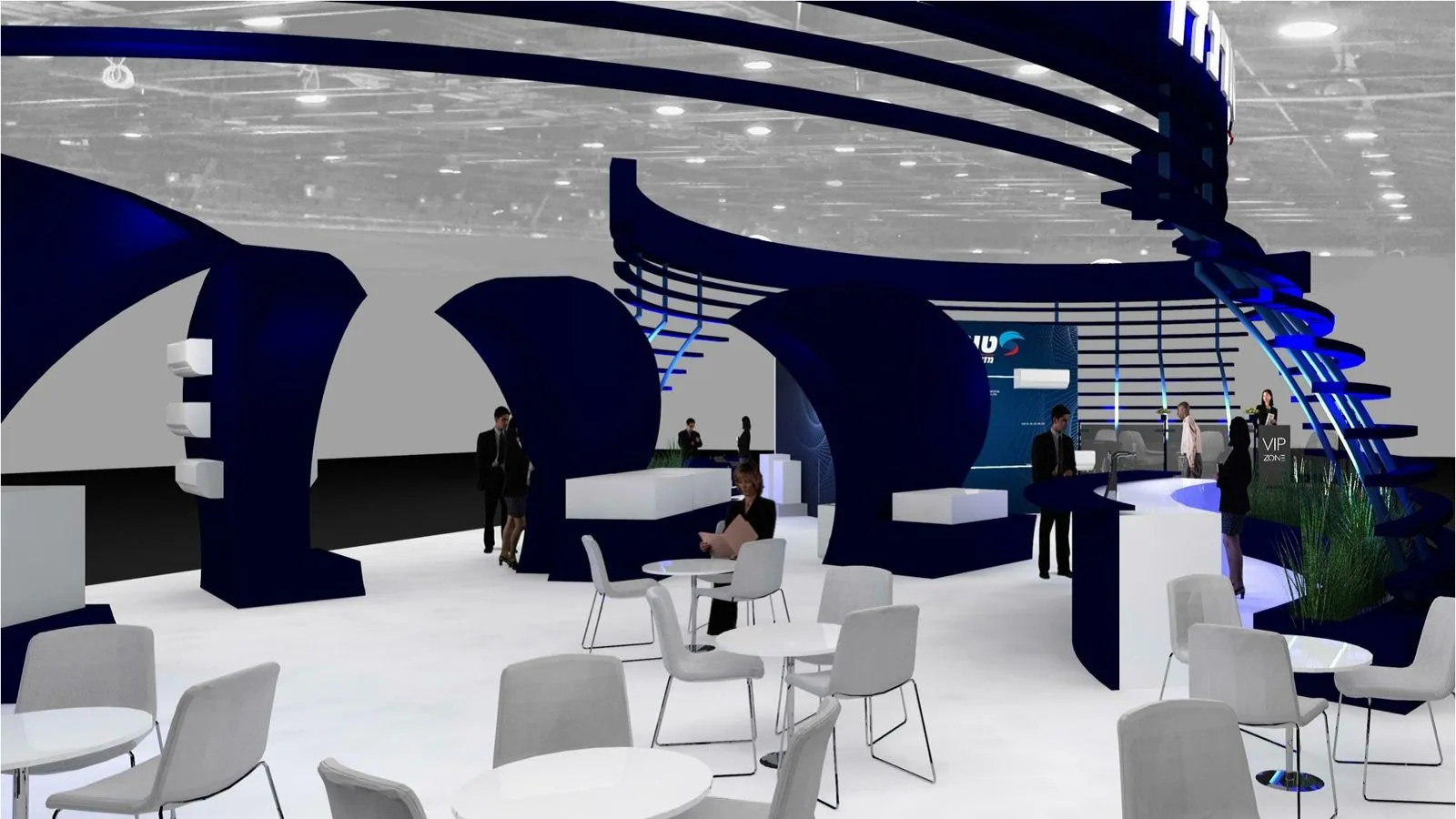 Tornado booth render