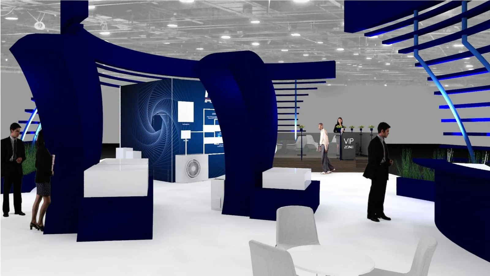 Tornado booth render