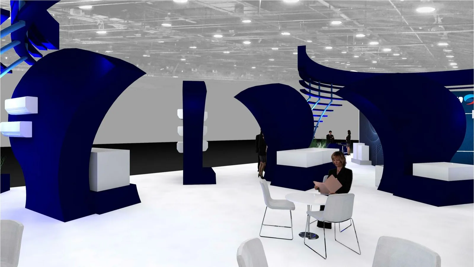Tornado booth render