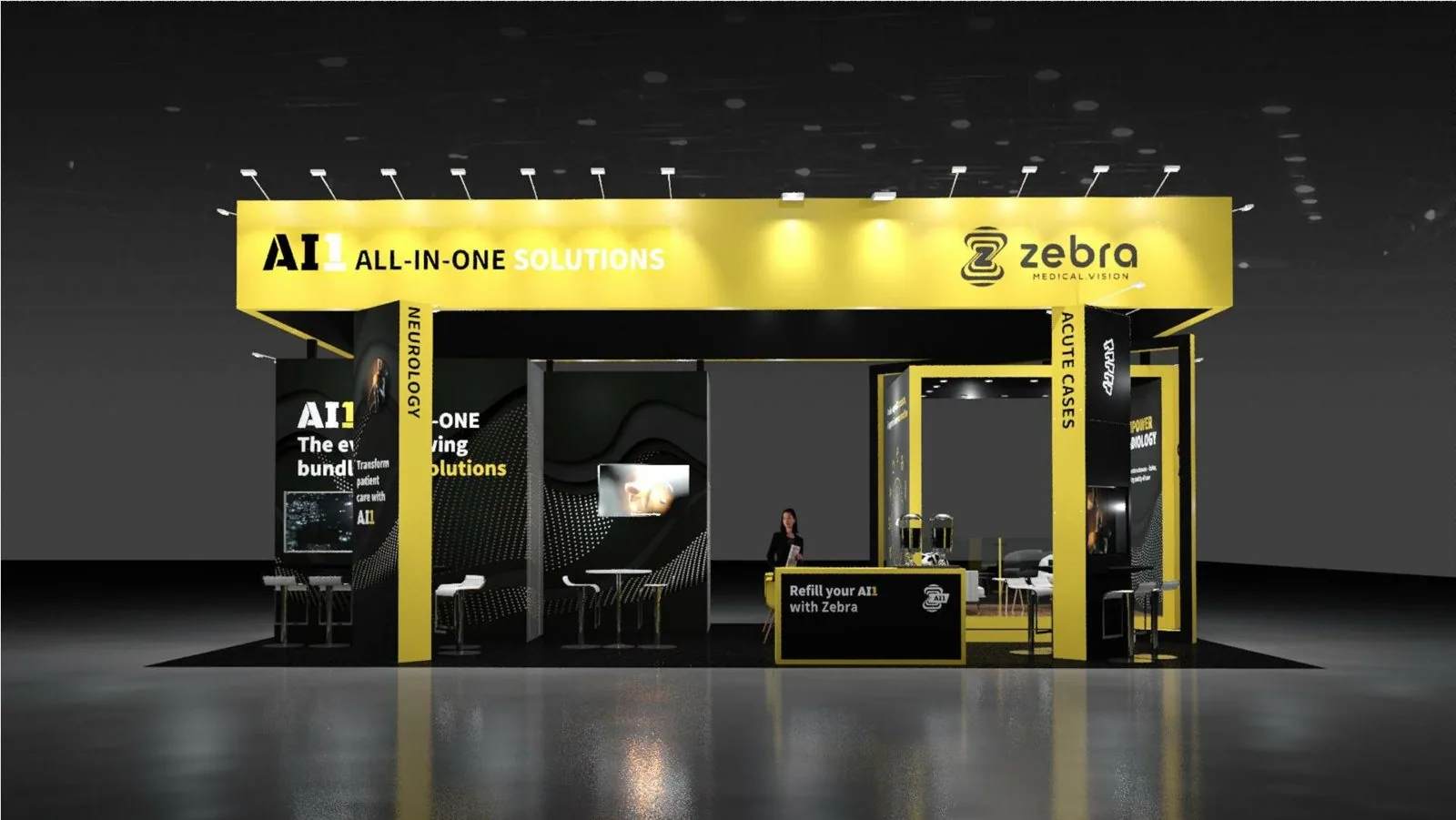 Zebra Medical Vision exhibition booth render