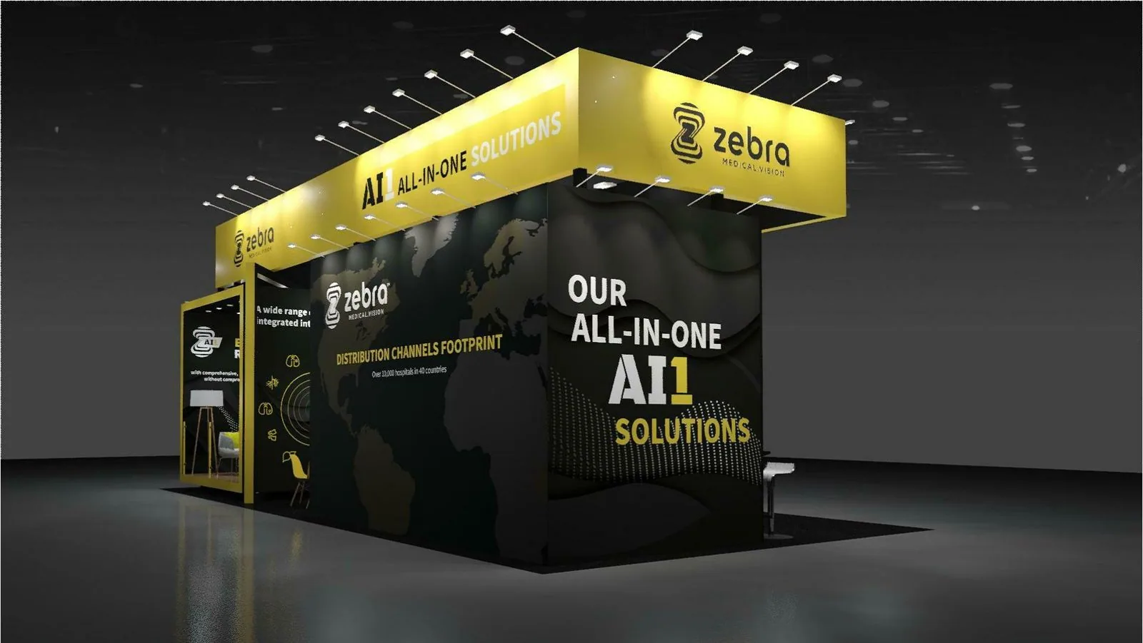 Zebra Medical Vision island booth render