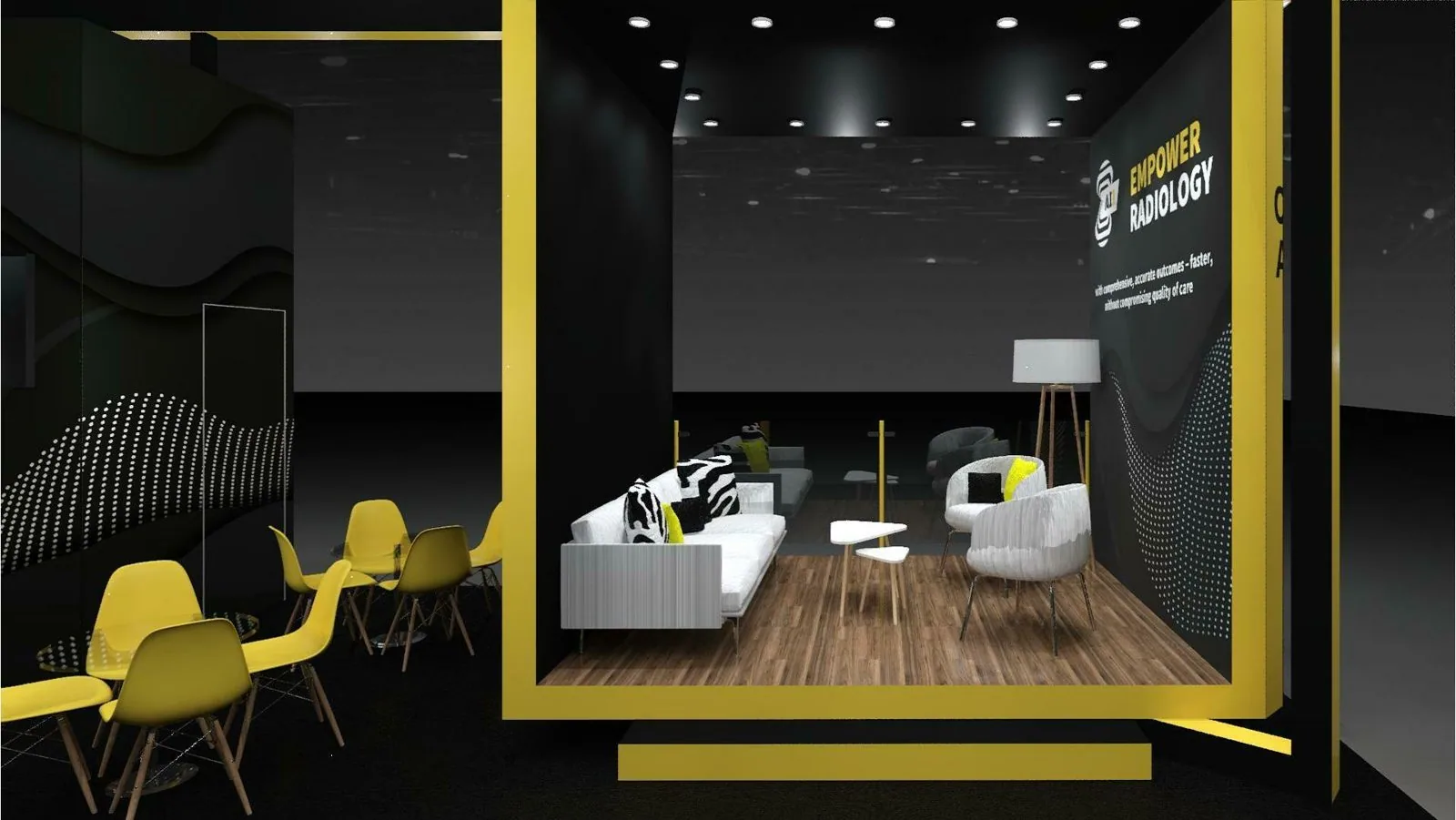 Zebra Medical Vision island booth render