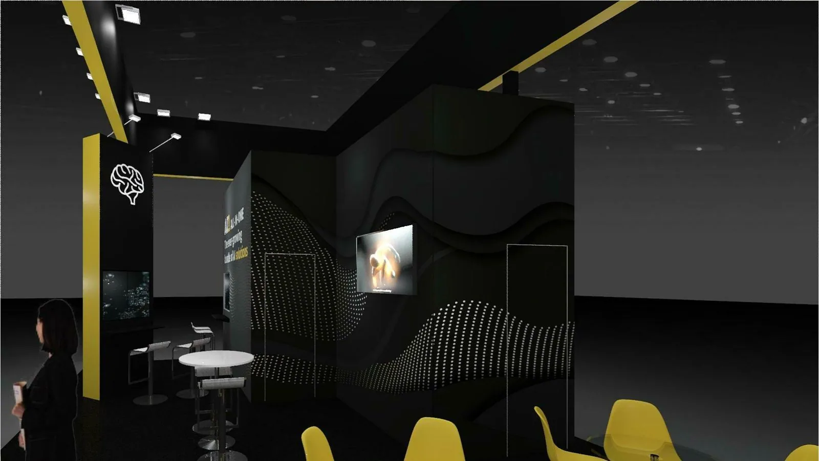 Zebra Medical Vision island booth render