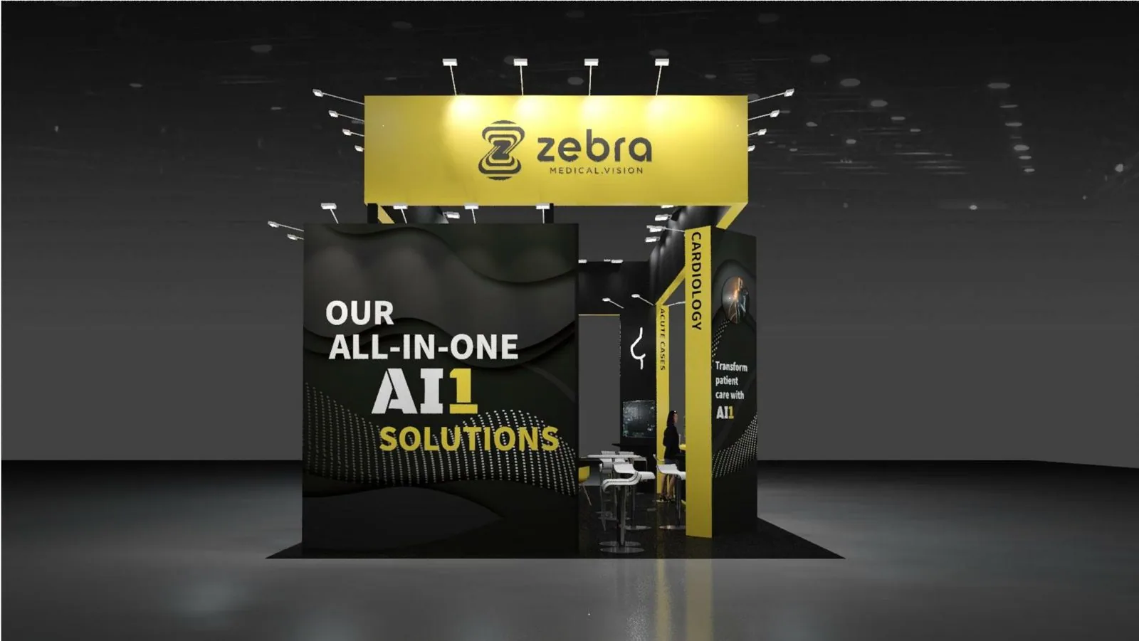 Zebra Medical Vision island booth render