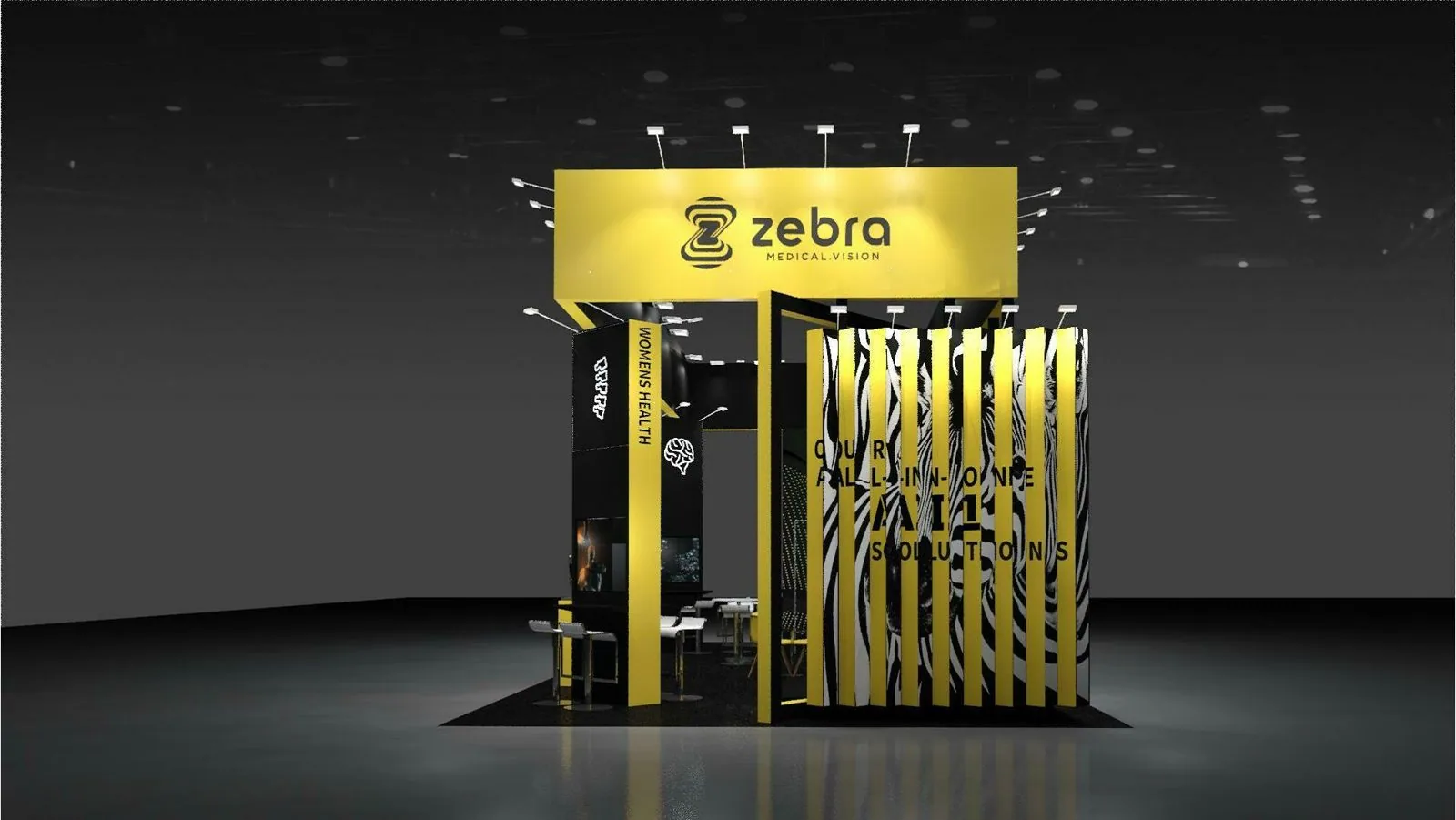 Zebra Medical Vision island booth render