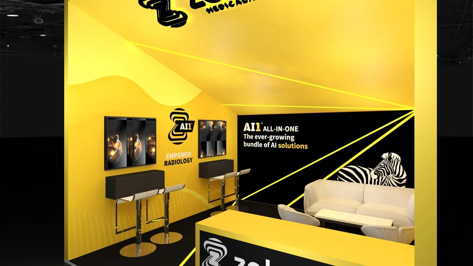 Zebra Medical Vision compact booth render