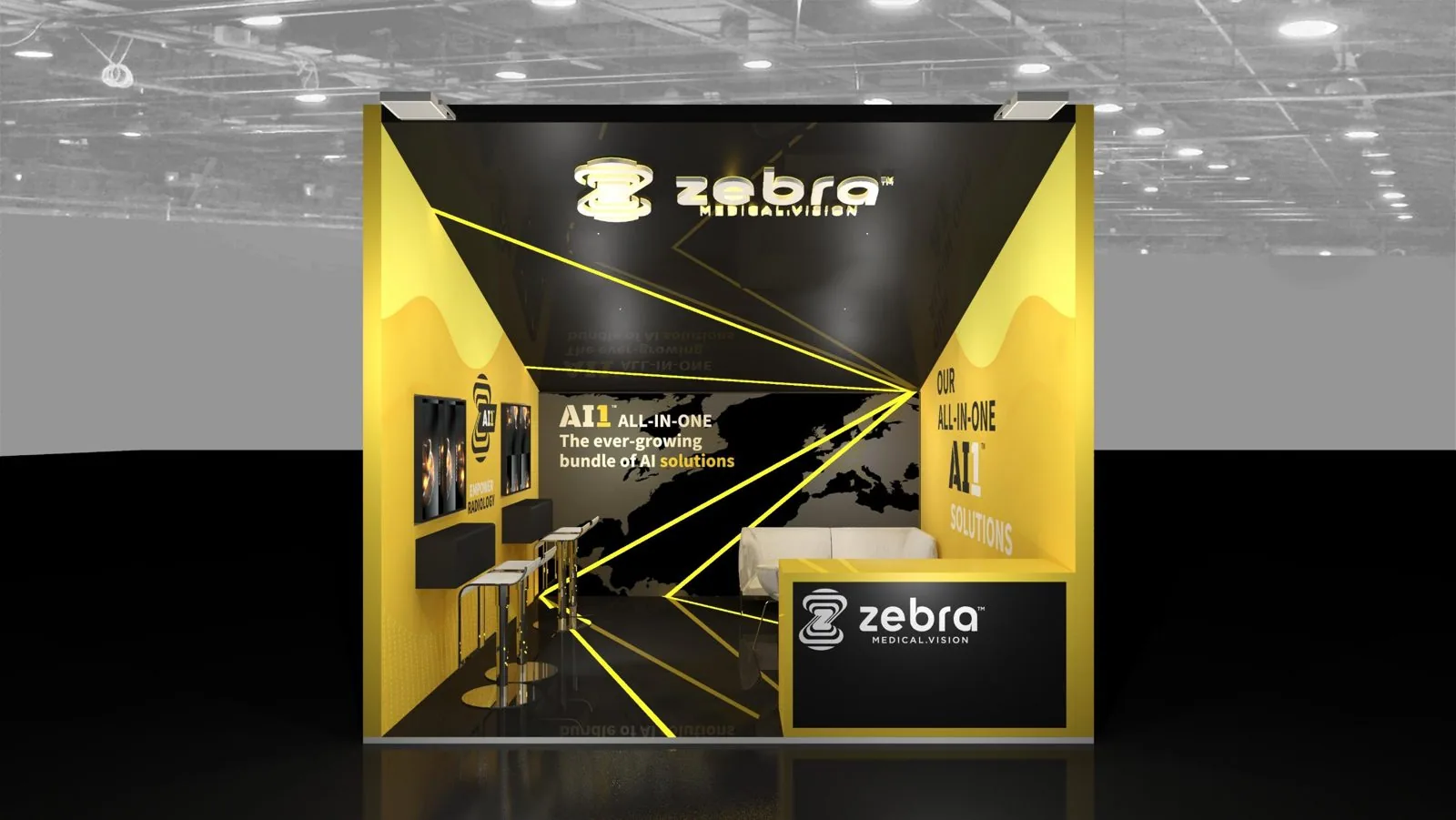 Zebra Medical Vision compact booth render