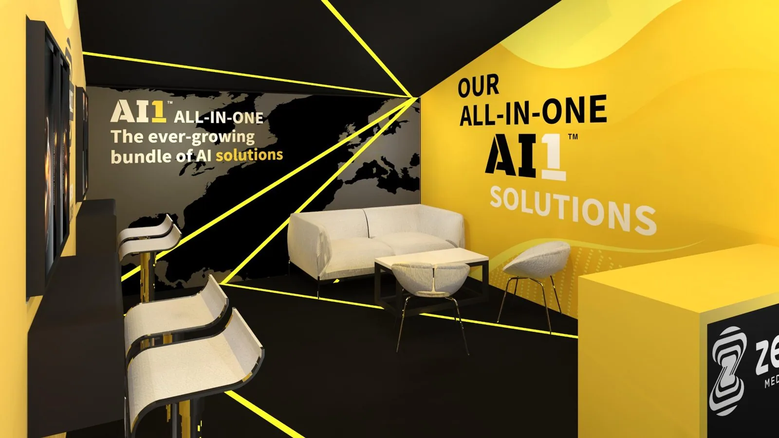 Zebra Medical Vision compact booth render