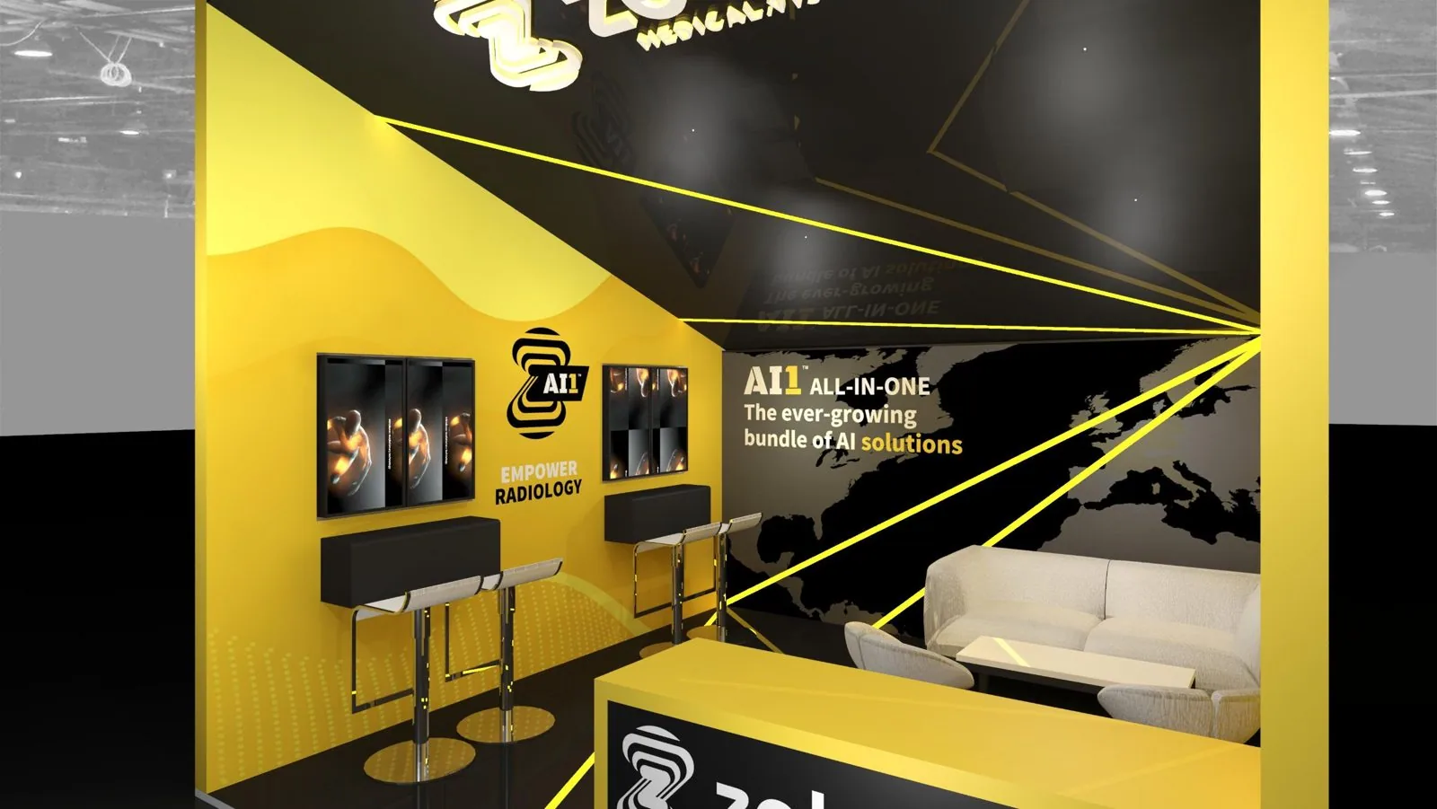 Zebra Medical Vision compact booth render